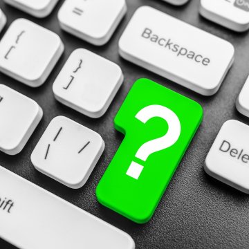 restoro system optimizers safe green question mark key on white computer keyboard